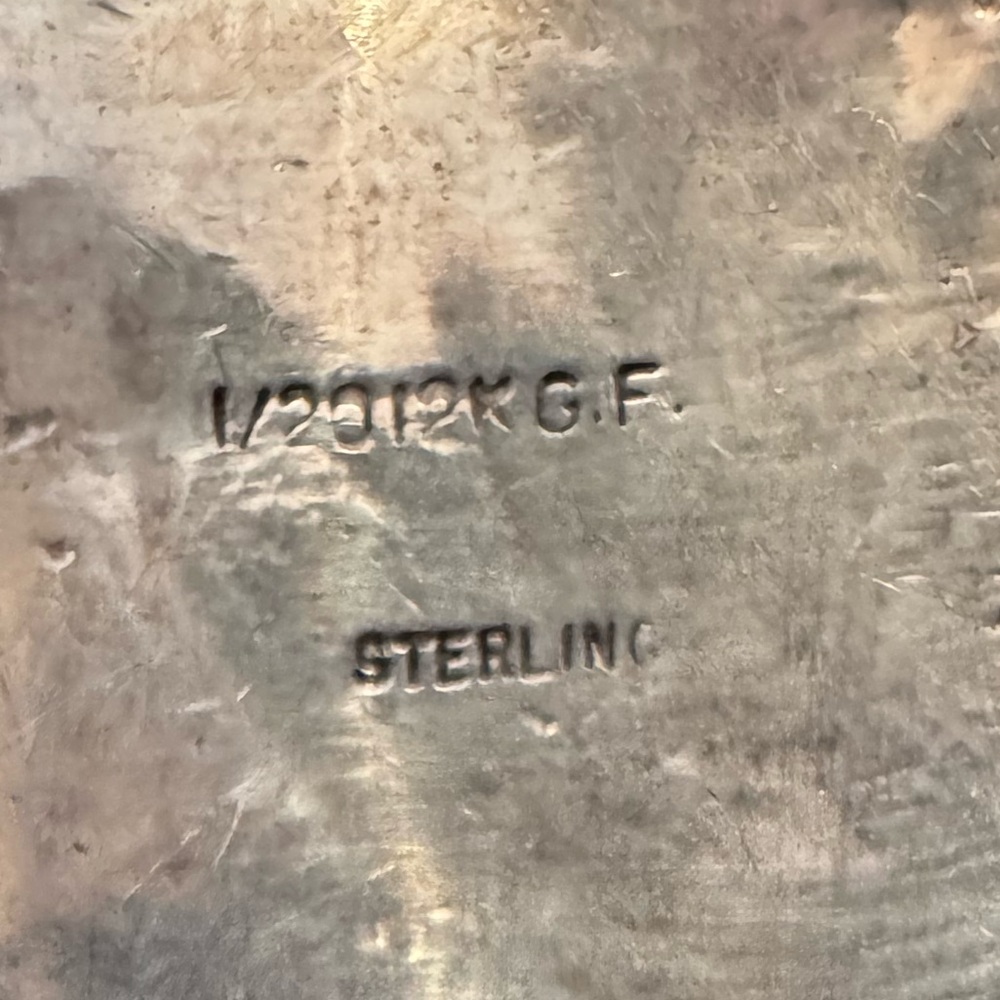 Native American Sterling silver gold filled Watch/Cuff - Picture 5 of 5
